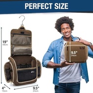 D&D Wanderlust D&D Hanging Travel Toiletry Bag for Men and Women – Cosmetics, Makeup and Toiletries 