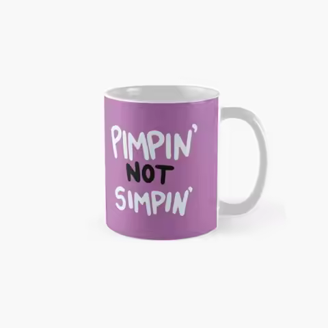 Valentino in Not Simpin Hazbin Hot Mug Design Gifts Photo Image Drinkware Tea Cup Simple Handle Roun