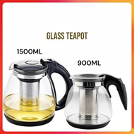 Glass Teapot Household Coffee Pot Glass Tea Pot Glass Teko Kaca Tahan Panas Teko Air Panas Kaca