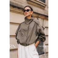 DPS Genuine Korean Dongdaemun Korea Daigou elborn Nylon Loose Zipper Jacket coco m.moi Pre-Order Nyl