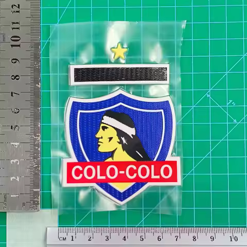 Classic Graphic TPU Colo Colo Iron-on Authentic Patches Chile Players Issue Badges Soccer Blanco Foo