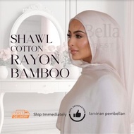 SHAWL COTTON BAMBOO RAYON | SHAWL SOFT COTTON | FLOWY | MUDAH BENTUK