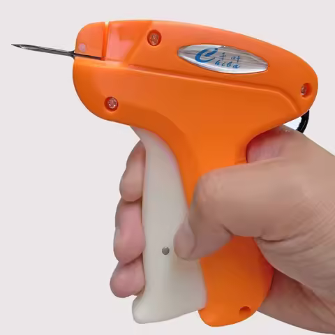 Clothing Tag Gun Stitching Gun with Glue Needles & 1000 Barbs Fasteners, Handheld Price Tag Attacher
