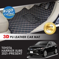 TOYOTA HARRIER XU80 ( 2021 - 2025 ) 3D PU Leather Car Carpet Karpet Kereta Kulit PU 3D Car Mat Alas 