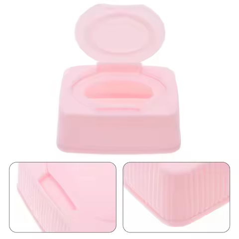 Wet Wipes Storage Box Baby Wipes Dispenser Dust Proof Cotton Pads Container Pull Out Tissue ganizer 