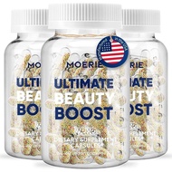 Moerie Hair Growth Supplement for Women & Men - Hair Skin and Nails Vitamins With Biotin, Q10 & Mine