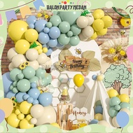 Birthday Arch Decoration Package Arch Balloon Happy Birthday Set Pooh Theme Character