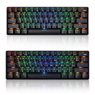 YK600 Mechanical Keyboard 61 Keys RGB Backlight 2.4G+ Wired Dual Mode 60% Compact Mechanical Keyboar