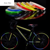 ANNE Motorcycle Bicycle Accessories Bike Body Reflective Strip Wheel Sticker MTB Bicycle Reflective Tape Fluorescent Bike Reflective Stickers Adhesive Tape