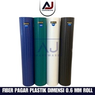 Penutup Pagar Rumah Fiber Dimensi 3D Plastik Penutup Serbaguna 0.6MM Roll