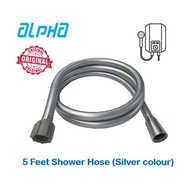 Alpha Shower Hose PVC 1.5 Meters Silver Original Item Can use For All Alpha Water Heater Aaron Shop