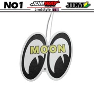 JDM Mooneyes Car Air Freshener Hanging Rearview Mirror Moon Eyes Perfume Pendant