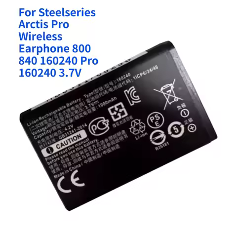 For Steelseries Arctis Pro Wireless Earphone 800 840 160240 Pro 160240 3.7V Battery
