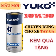 YUKO SYNTHETIC 10W30 0.8L Scooter Oil, Premium SYNTHETIC Oil Imported from Europe - Yuko 10w30