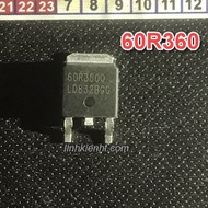 N-channel mosfet components 60R360P IPD60R360Q 60R360 11A 650V Paste
