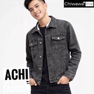 Men's gray DD jeanJacket, slim form, dynamic fashion personality – Chiwawa shop