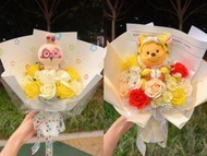 請閱讀文字&落單圖，尊重別人嘅時間同付出💖公仔炒價$420+ 日本正版螢光棒usagi公仔花束 螢光棒兔花束 chiikawa兔兔花束 chiikawa花束 烏薩奇花束 兔哥花束 chiikawa f