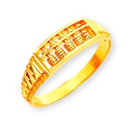 Top Cash Jewellery 916 Gold Half abacus Ring