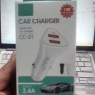 Umax CC-01 Car Charger 2 USB 2.4A Metal Mini Fast Charging – Alfariz Universal Car Charger