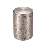 日本新光堂 日本製純銅鎚目紋茶葉罐/茶筒-多色可選/ 錫銅