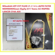 Mitsubishi ATF CVT FLUID J1 J-1 4 L+AUTO FILTER MD998890Nissan Slyphy G11 Teana J32 INSPIRA LANCER C