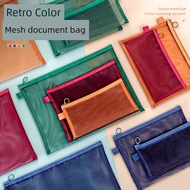 file buku sekolah a4 zipper bag Beg Ritsleting Beg Fail A4 Beg Penyimpanan Klasifikasi Warna Telus M
