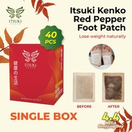 Itsuki Kenko Red - Pepper Detox Foot Patch: Ignite Your Detox-  40pcs