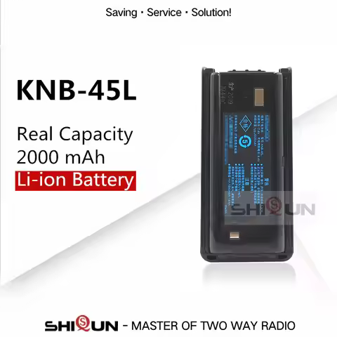 DC 7.4V 2000mAh Li-ion Battery KNB-45L Compatible with NX-340 TK-2202 TK-2200 TK-2206 TK-2207 TK-221