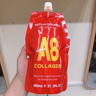 [HCM]Kem phục hồi tóc siêu mềm mượt COLLAGEN A8 Repair Damaged 600ml ( Mẫu mới)