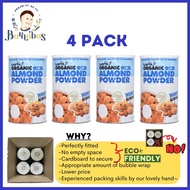 Earth Organic Almond Powder 500g x 4 - Value 4 Pack