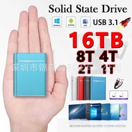 High-Speed SSD Solid State Mobile Hard Disk Large Capacity 8TB 16T Expansion External Hard Disk