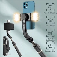 Q08d Single-Axis Stabilizer With Fill Light Handheld Gimbal Stabilizer Video Record Phone Gimbal sta