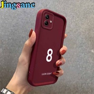 Jingsanc Ốp lưng đơn giản chống sốc bảo vệ toàn bộ Camera nhựa TPU mềm Galaxy A04 bằng silicon Ốp đi
