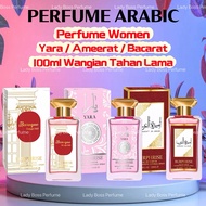 100ML Perfume Arabic Yara Ameerat Bacarat Perfume Women Murah Minyak Wangian Perempuan Tahan Lama