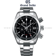 Grand Seiko SBGC203G SBGC203 Men's Watch Sport Spring Drive Chronograph 43.5mm SS Bracelet Black *Or
