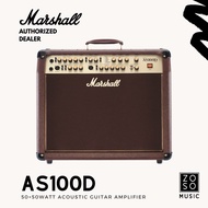 MARSHALL AS100D STEREO ACOUSTIC 50+50W COMBO2 (ACOUSTIC GUITAR AMP/ AMPLIFIER/ MARSHALL/ ZOSO MUSIC)