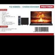 TV LED Polytron 43 Inch Soundbar 43B8951 (Khusus kota Jambi)