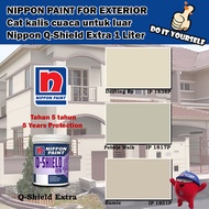 Nippon Paint Q-Shield Extra Exterior Collection 1 Liter Drifting By 1838P / Pebble Walk 1817P / Rami