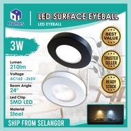 LED Surface Eyeball / LED spotlight / LED downlight / LED cabinet light Slim LED Eyeball 3w SMD