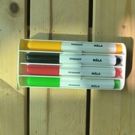 原價$59.9 全新 IKEA MÅLA 白板筆4色連收納盒和白板擦