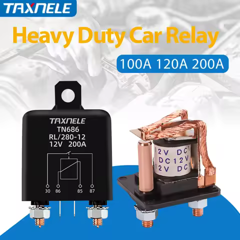 High Current Relay Starting Relay 200A 100A 12V/24V Power Automotive Heavy Current Start Relay Car R