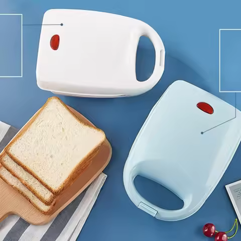 Multifunctional Mini Sandwich Maker Nonstick Panini Press Sandwich Maker Breakfast Grilled Cheese Ma