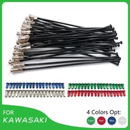 For KAWASAKI KX125 KX250 KX250F KX450F Motorcycle Accessories 21" Front 19" Rear Wheel Hub Spokes Ni