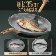 Kuali Borong Maifan Batu Non-stick Kuali Ikan Kuali Telur Kuali Pancake Kuali Leper Kuali Penggoreng