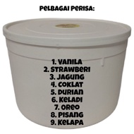 Hard Ice Cream Bekas 6 Liter - Pelbagai Perisa