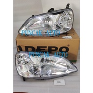 HONDA CIVIC ES S5A 1.7 2001 - 2003 HEAD LAMP LIGHT(DEPO)LAMPU DEPAN