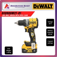 DEWALT DCD800M2T-B1 20V DRILL DRIVER WITH 2PCS 4.0AH BATTERY