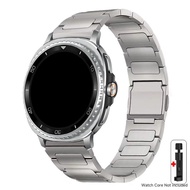 แถบไทเทเนียมสำหรับ Galaxy Watch 8 40มม. 44มม. สายสายข้อมือโลหะที่ยึดแม่เหล็กสำหรับ Samsung Galaxy Wa