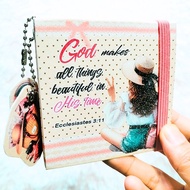 Bible Verse Hardcover Notepad with Keychain