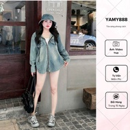 CowboyJacket, Women's Wide Formal Shrimp Tail ZipperJacket with Back Hood QC Ak1019 - Yammy888